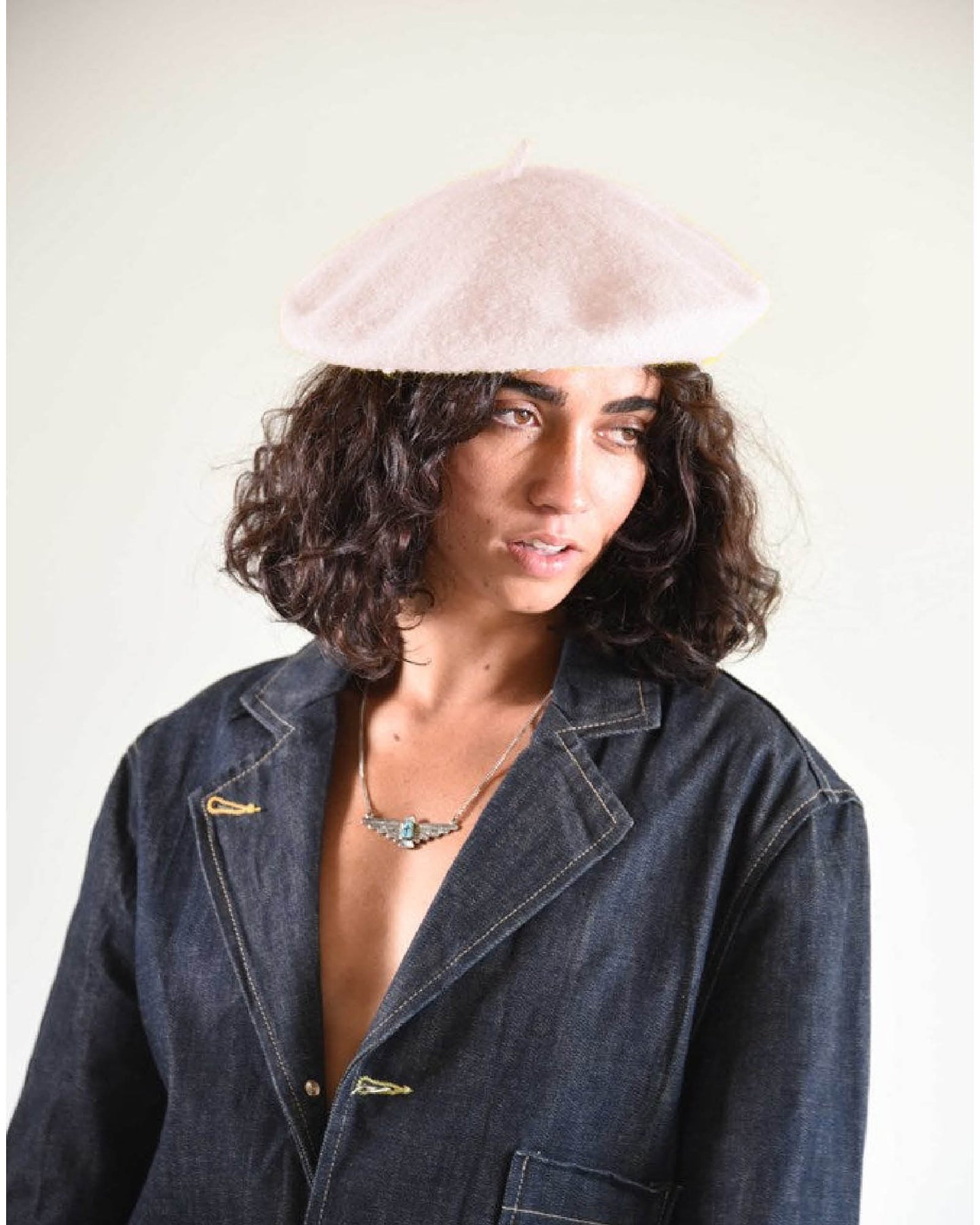 The Belle Beret - Lilac Cream