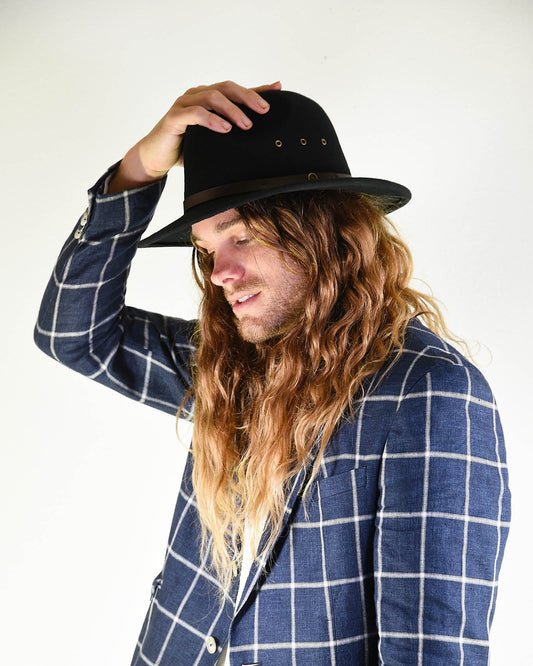 The RataTat Felt Hat - Black