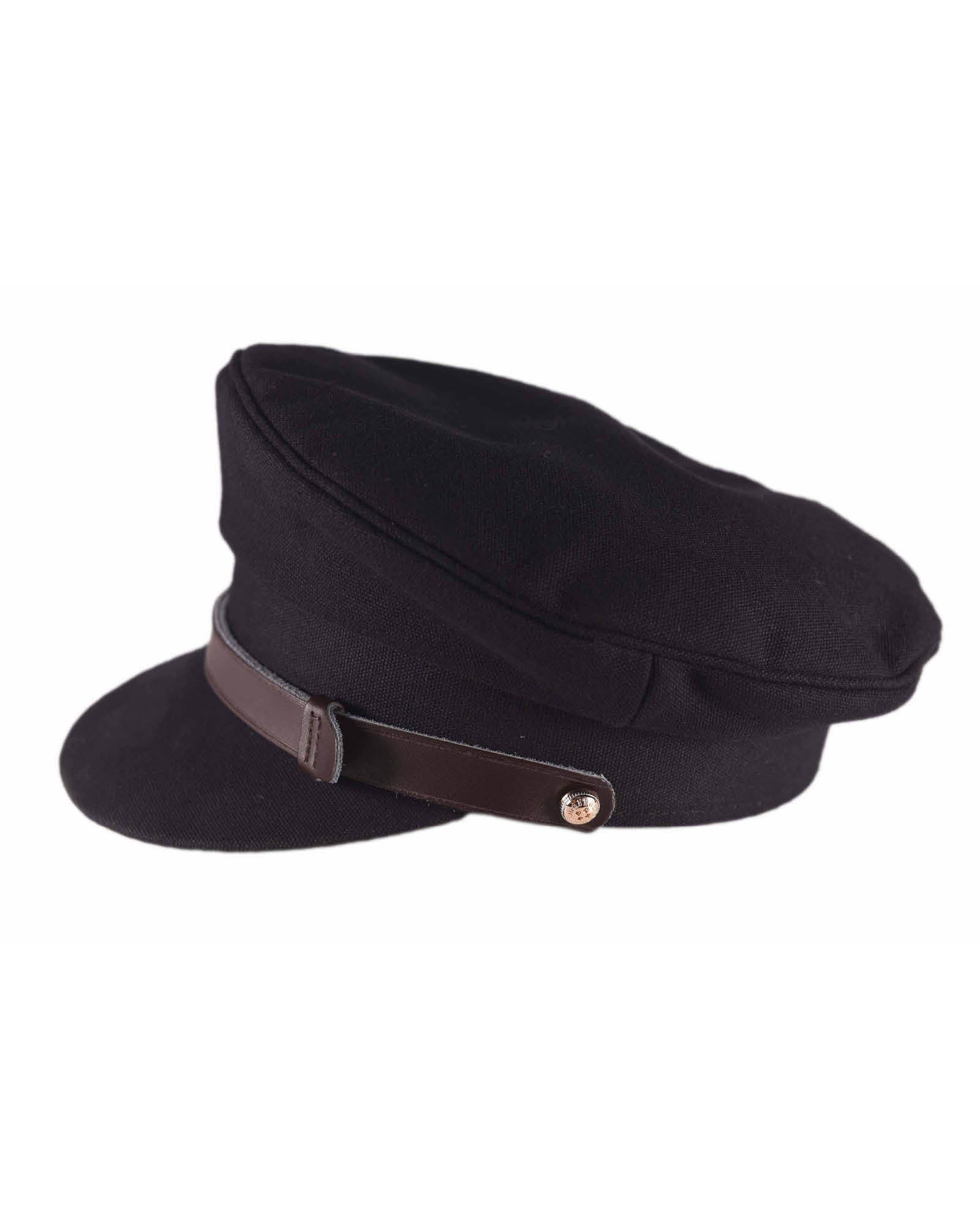 The Boonie Doon Captains Hat - Black canvas