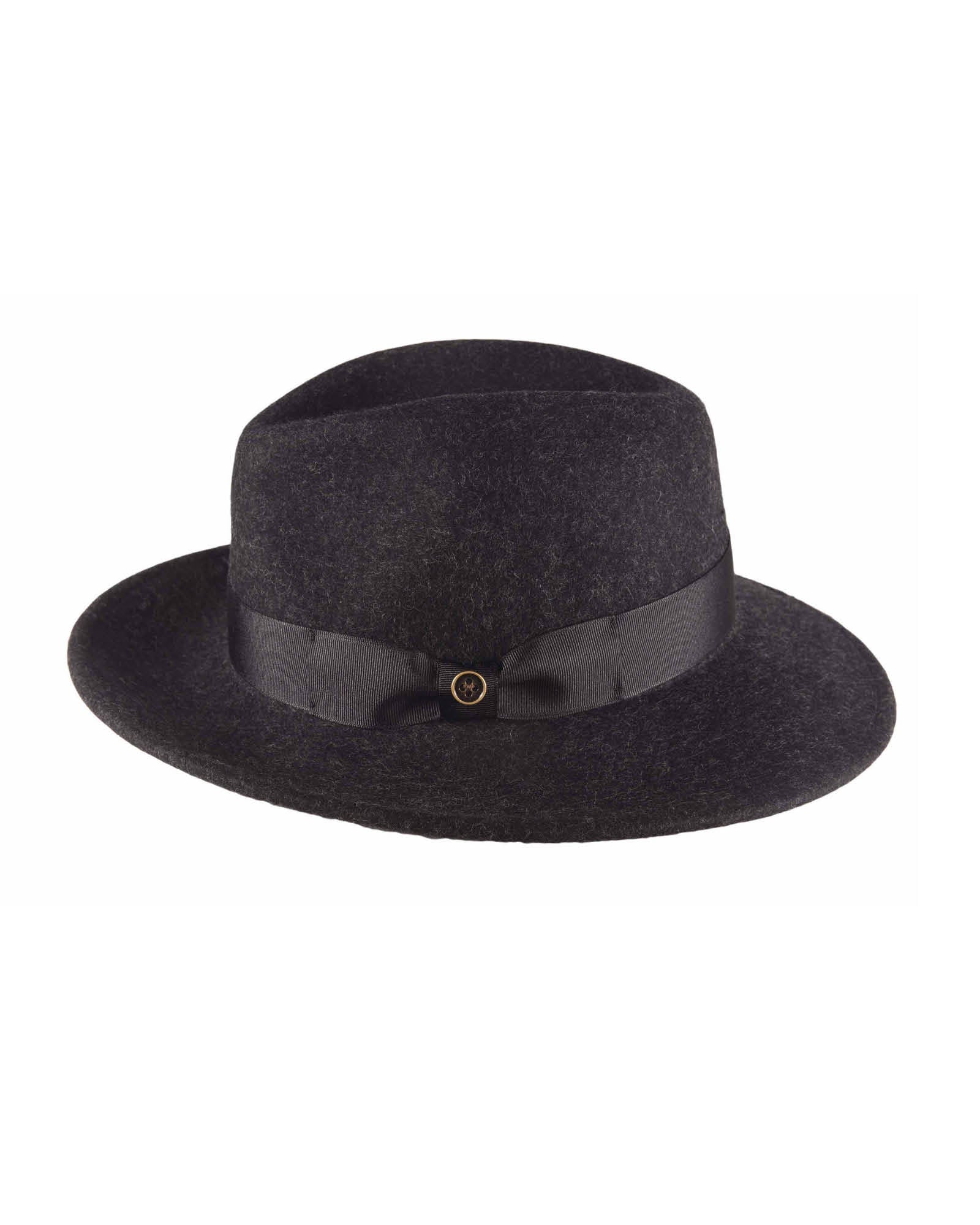 The Classic Felt Hat - MOTTLE BLACK