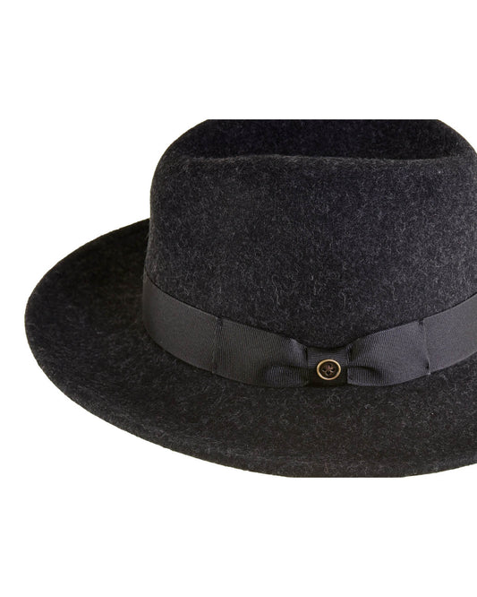 The Classic Felt Hat - MOTTLE BLACK