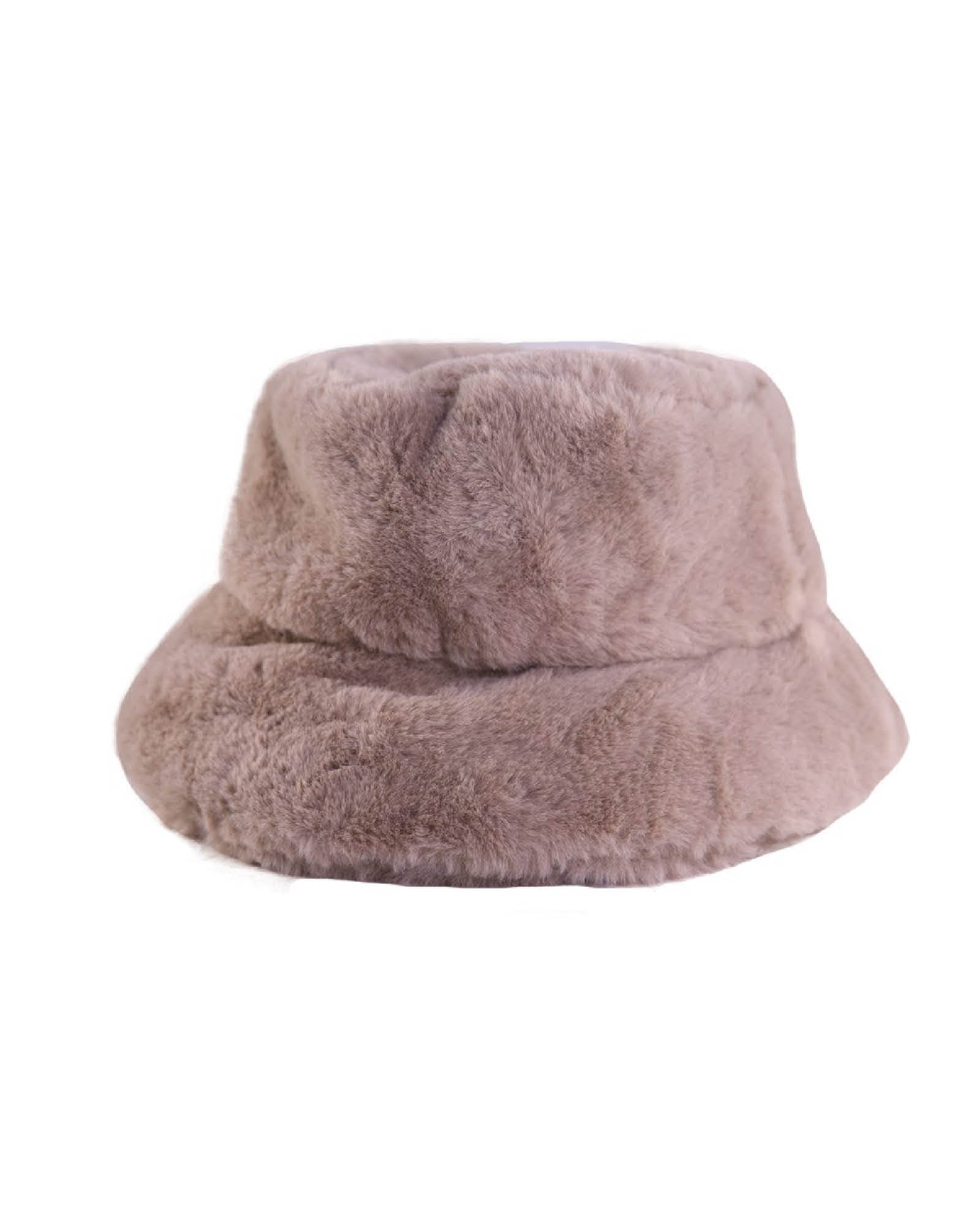 The Cosmic Girl Bucket Hat - Tan Faux Fur