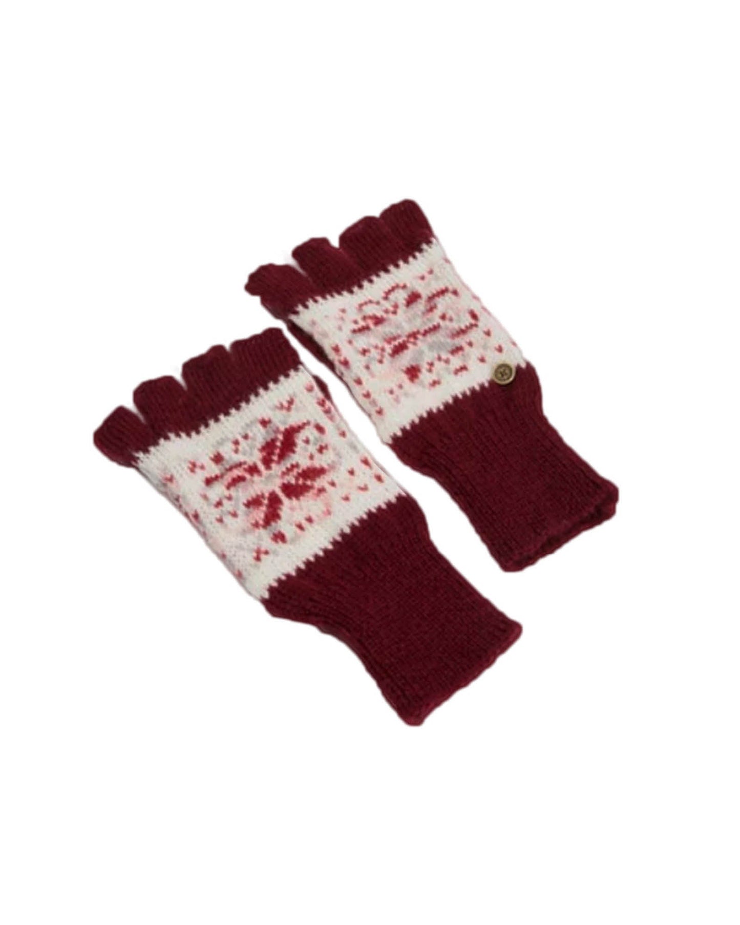 Les gants sans doigts - Cosy Maroon