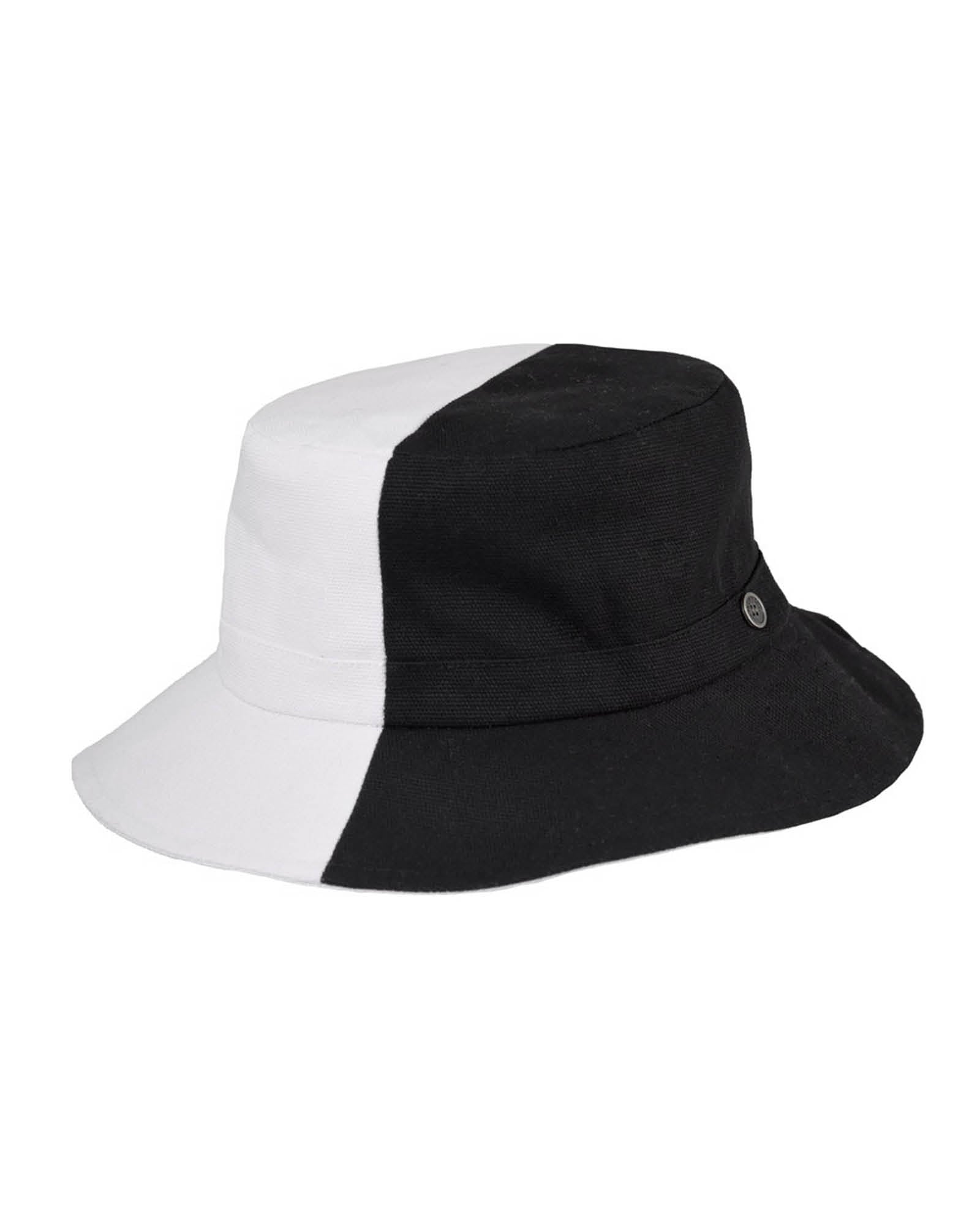 The FlipSide Bucket Hat  - Black/White- KIDS