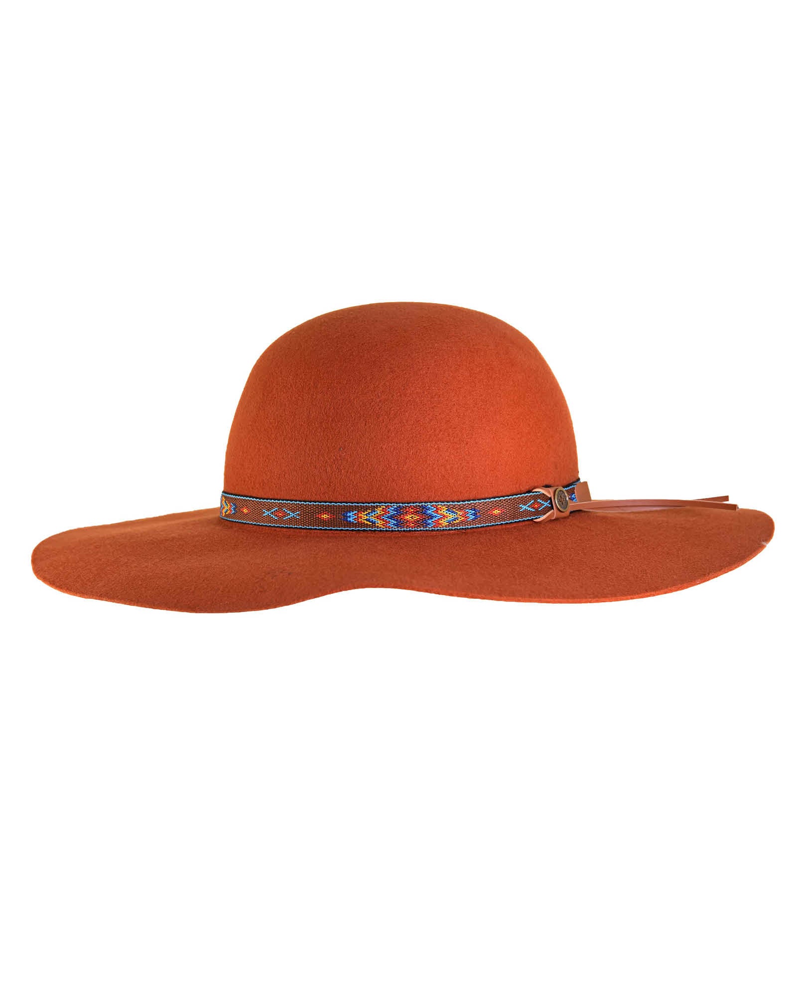 The Little Hippie Floppy Felt Hat Rusty Orange