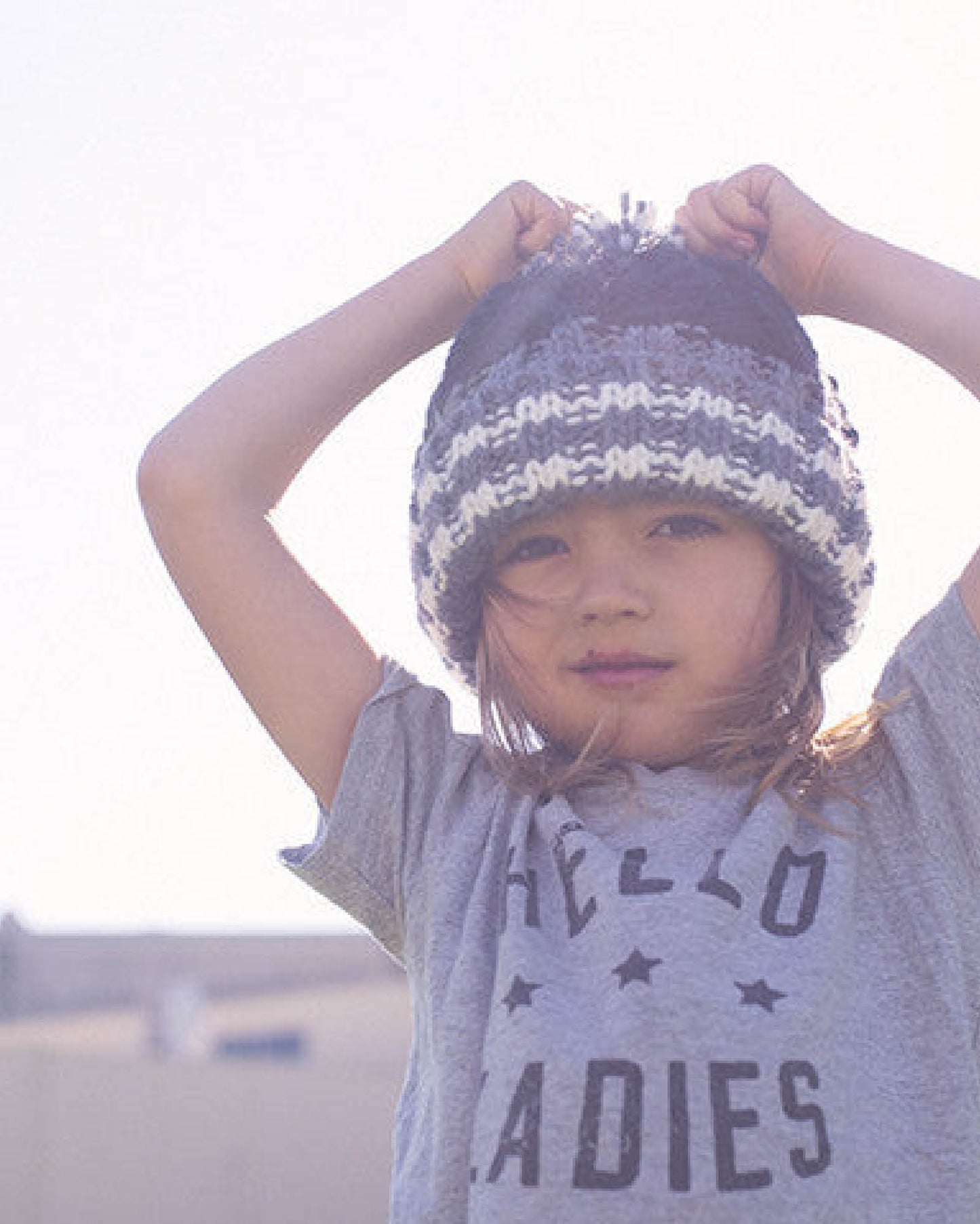 The Ice Creamy Dreams Beanie - KIDS - white black