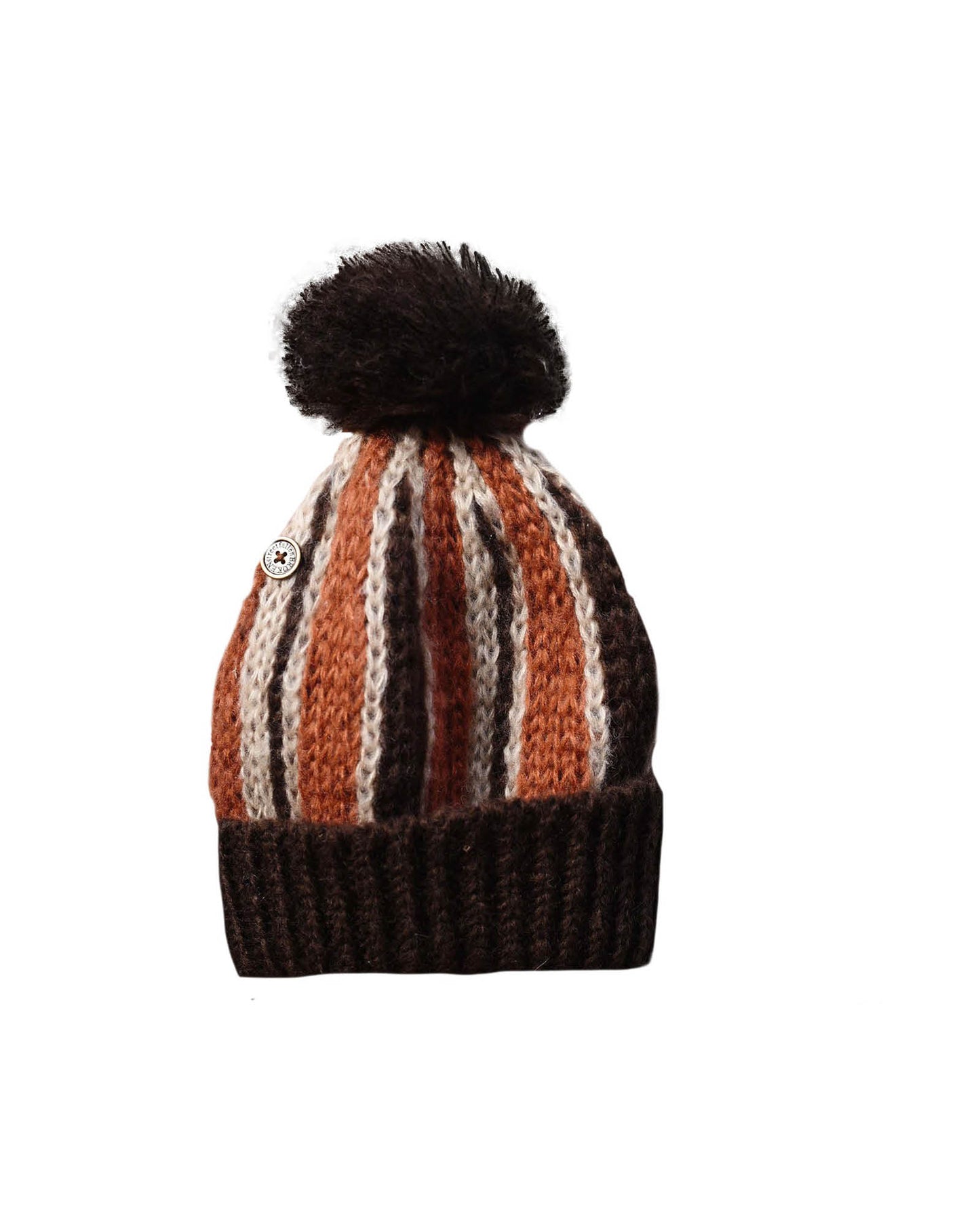 The MOP Beanie - KIDS -Brown/Orange