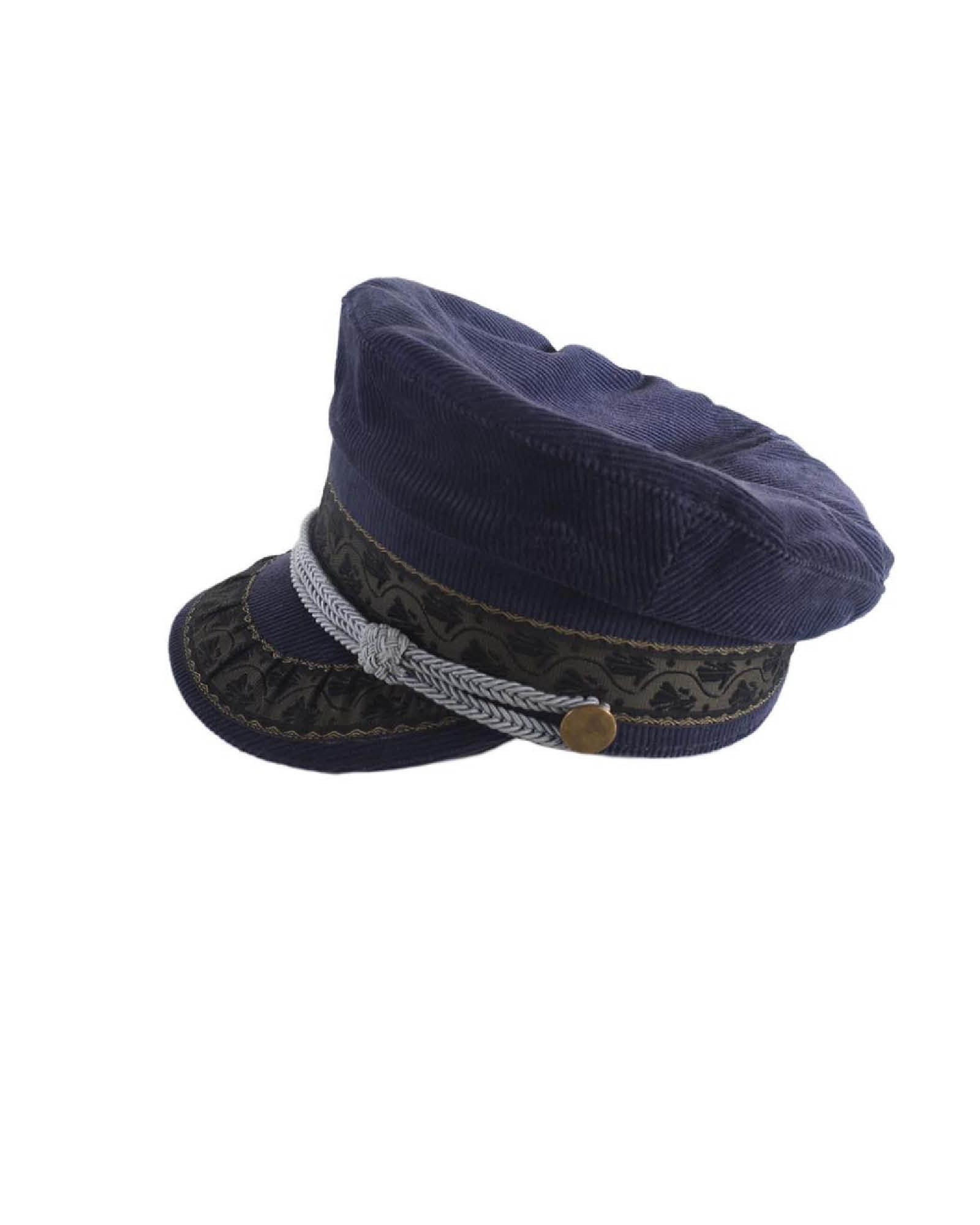 The Naomi Cap - Navy Cordoroy