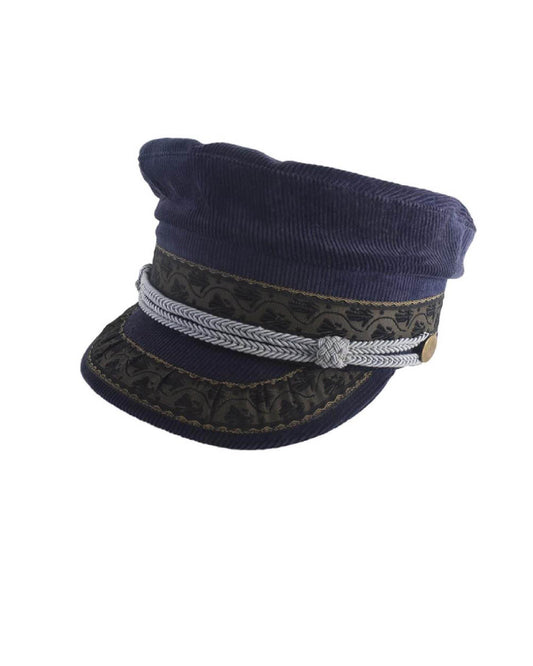 The Naomi Cap - Navy Cordoroy