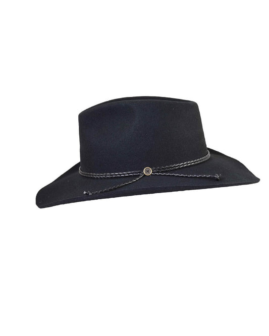 The Ranch Felt Hat - Black