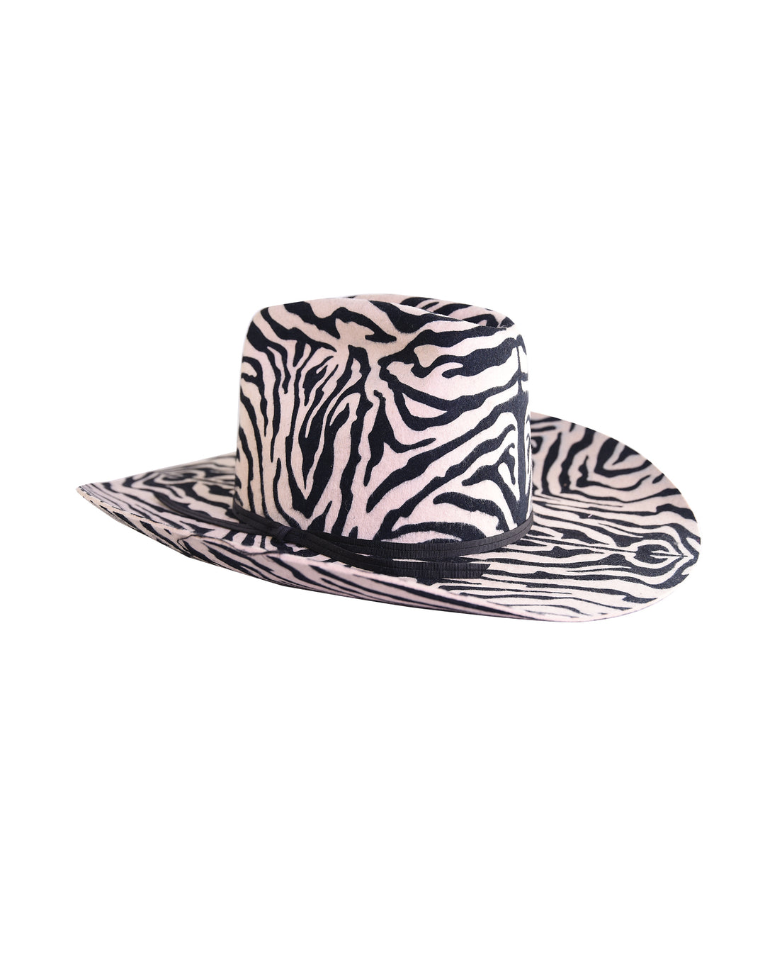 The Ruby Felt Hat - Zebra