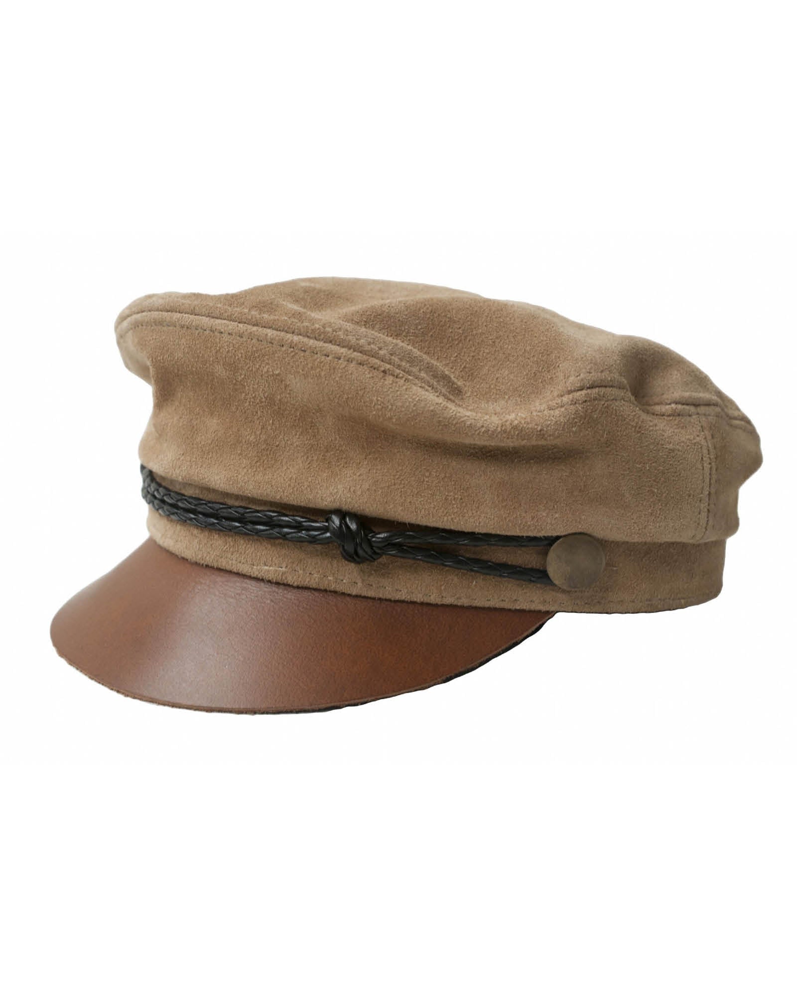 La Casquette Bowie en Daim - Beige/Marron