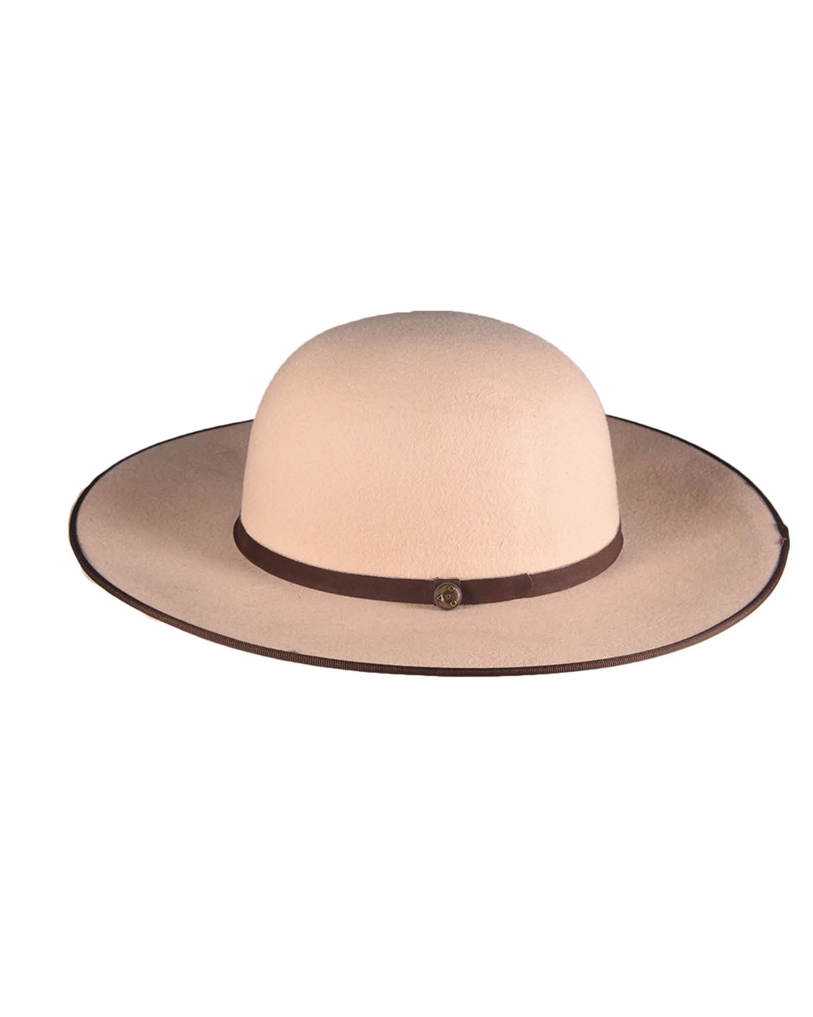 The TripTych Series Felt Hat - Round - Ivory/Brown