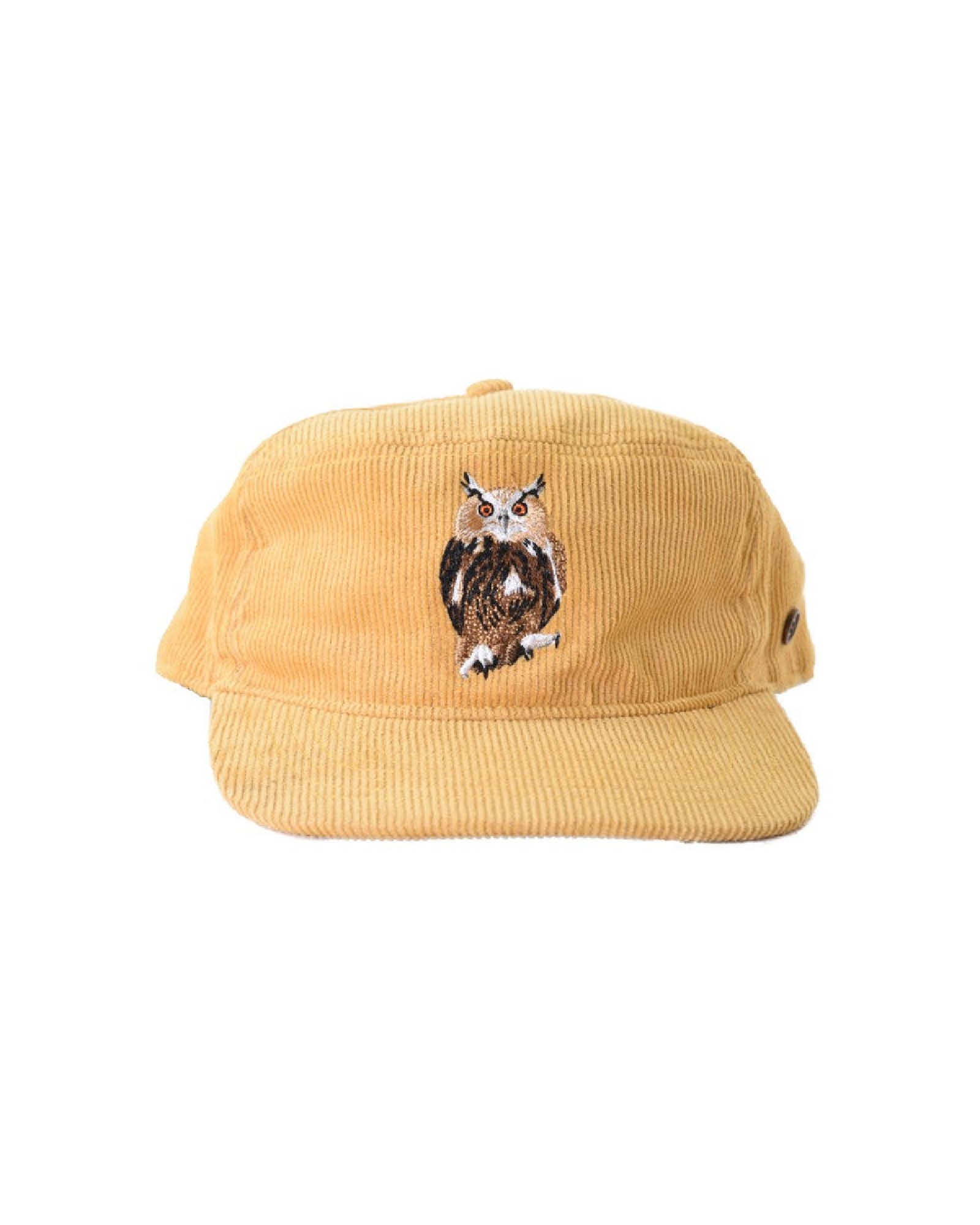 The Stash Cap - Corduroy - Mustard Owl