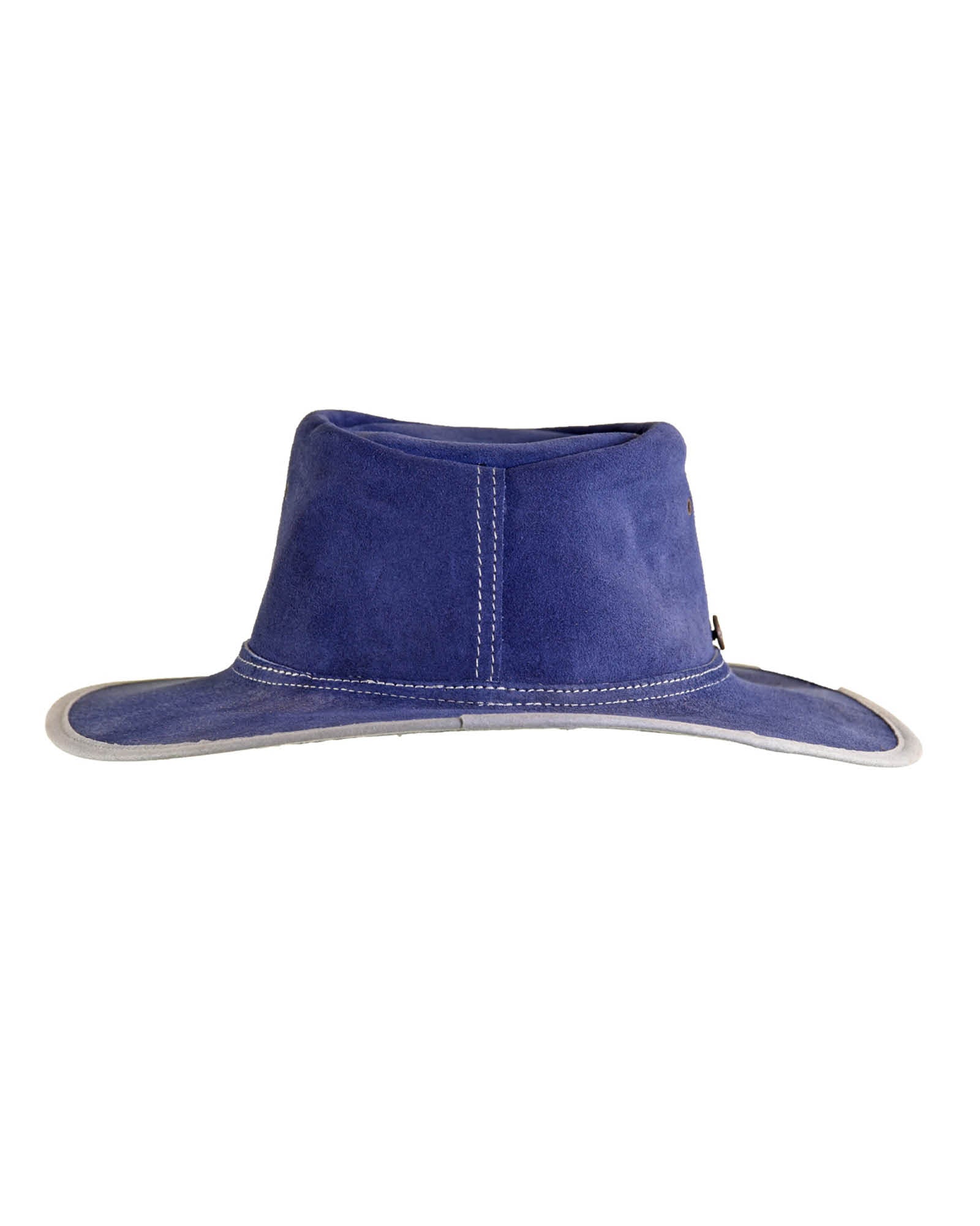 The Velvet KIDS Leather Hat - Navy