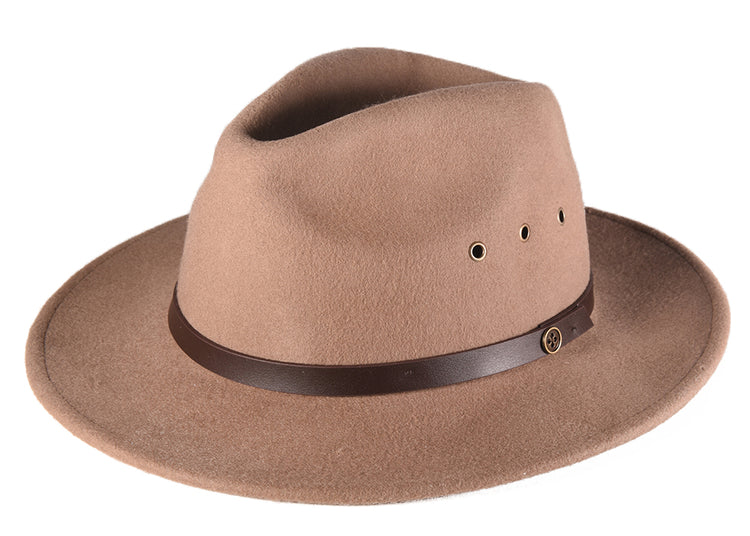 australian wool, felt, hat, byron bay, dingo, australia, classic hat, style, fashion, tan