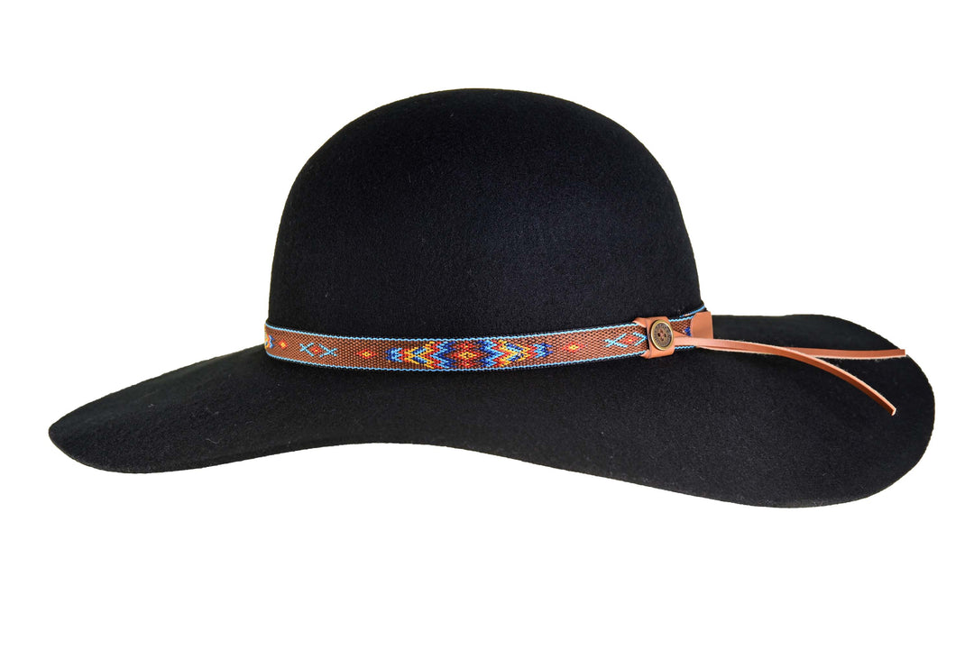 The Little Hippie Floppy Felt Hat - Black