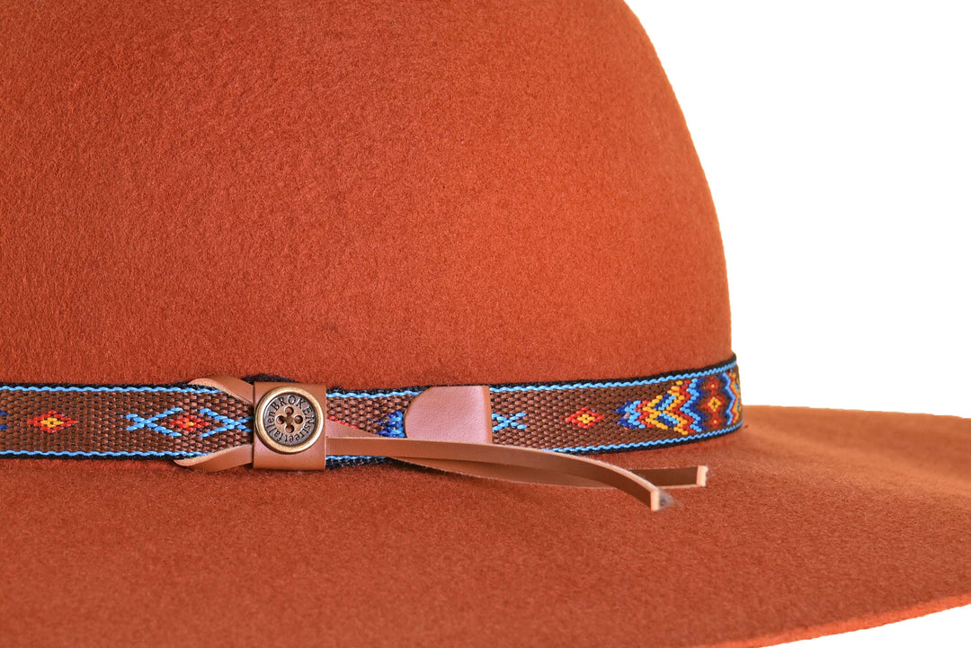 The Little Hippie Floppy Felt Hat - Rusty Orange