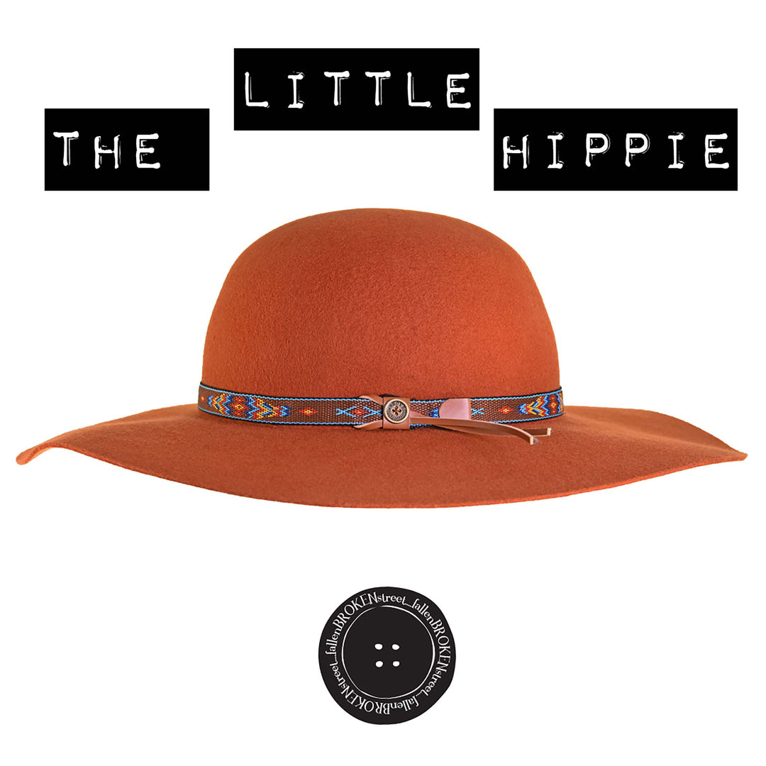 The Little Hippie Floppy Felt Hat - Rusty Orange